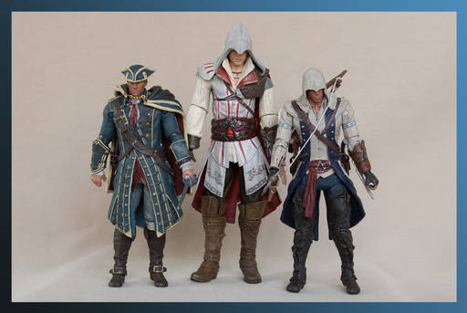 Assassin's Creed III - Фотообзор экшен-фигурок Коннора и Хэйтема Кенуэйя от McFarlane